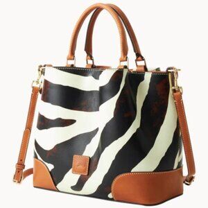 Dooney & Bourke - "Brenna" Zebra Tote